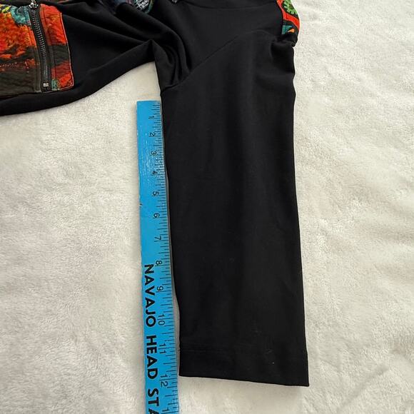 Ali Miles Top Women's PM‎ Colorful Art Art-to-Wear Boho Abstract Asymmetrical - Picture 7 of 9